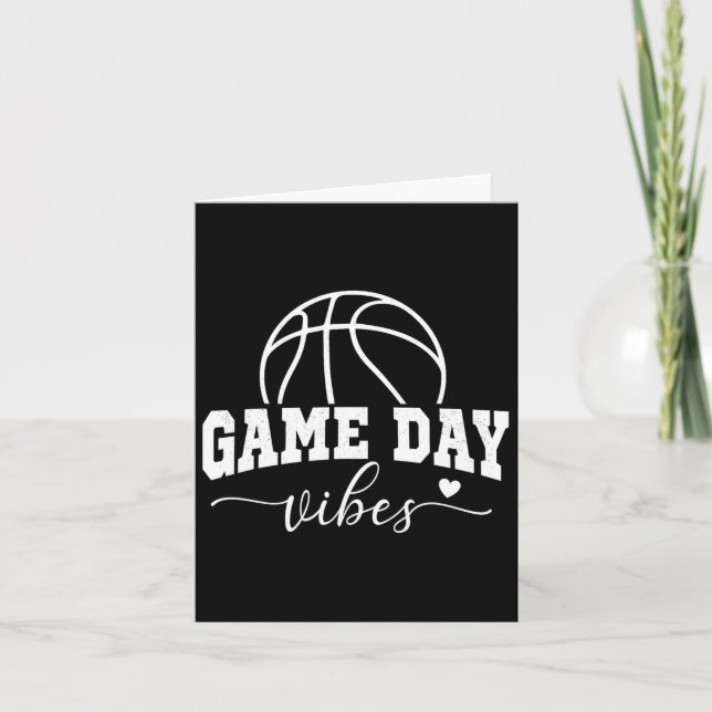 Kör basketmatcher Dag Vibes Basketmamma Liv Match Kort (Framsida)