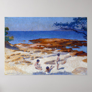 Kor - Beach vid Cabasson Poster