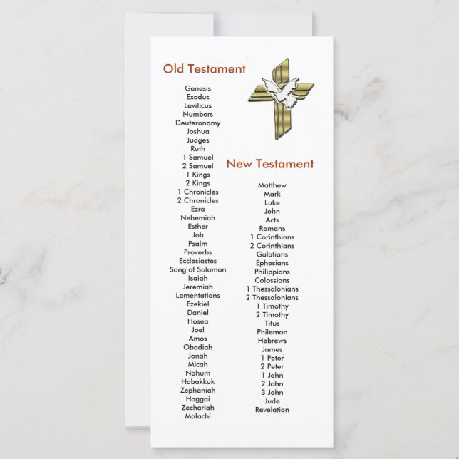 Kor Bibelns bokmärke för Bok Bokar i Bibeln (Framsida)