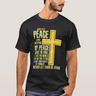 Kor Bible Verse John 14 27 Church T Shirt