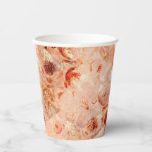 Kör blommönster. Koral bakgrund.