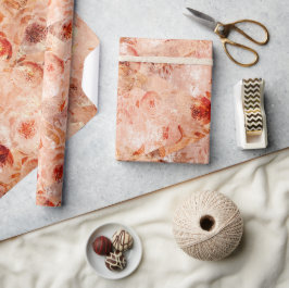 Kör blommönster. Koral bakgrund. Presentpapper