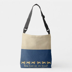 Kor Body Bag Guld Hundar Du hade mig på Woof Axelväska