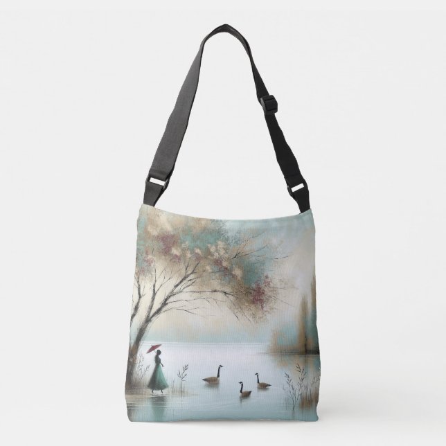 Kor body Designer Bag "by the stilla Vatten" Axelväska (Framsida)