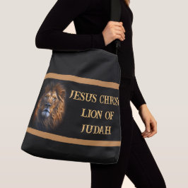 Kor Body Tote Bag Jesus Kristus Lejon om Judah Axelväska