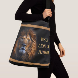 Kor Body Tote Bag Jesus Kristus Lejon om Judah Axelväska