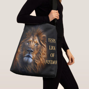 Kor Body Tote Bag Jesus Kristus Lejon om Judah Axelväska