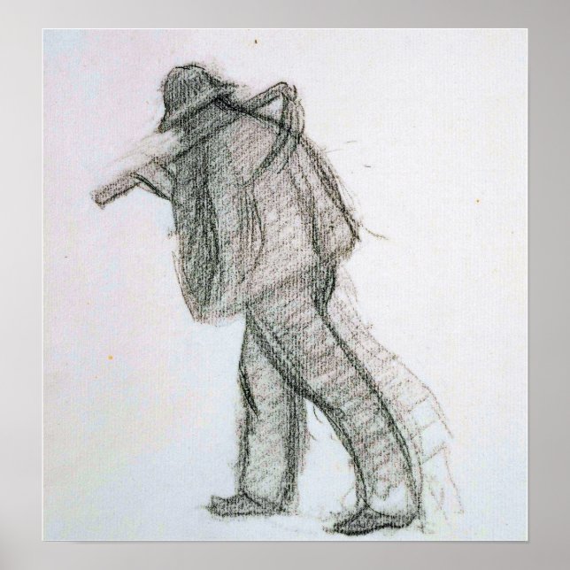 Kor - bönder med Scythe Poster (Framsidan)