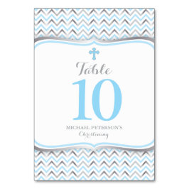 Kor Bordsnummer-Blue och Silver Bordsnummer