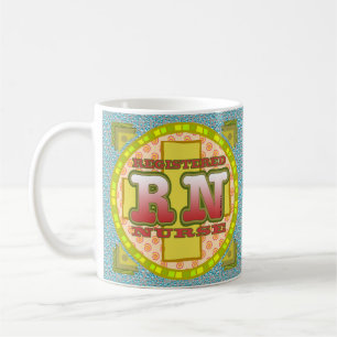 Kor Brev anpassningsbar RN Nurse mugg