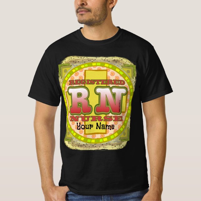 Kor Brev RN Nurse T Shirt (Framsida)