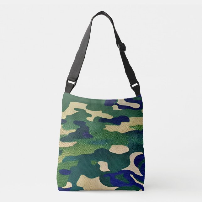 Kor-brödtext för Camo Print Tote Bag Axelväska (Framsida)