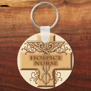 Kor Caduceus Hospice Nurse Nyckelring