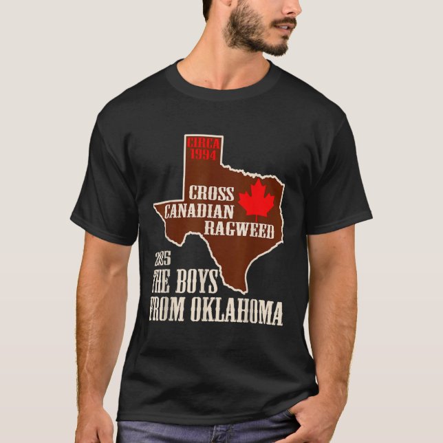 Kor Canadian Ragweed Boys from Oklahoma Karta T Shirt (Framsida)
