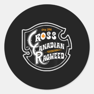 Kor Canadian Ragweed Runt Klistermärke