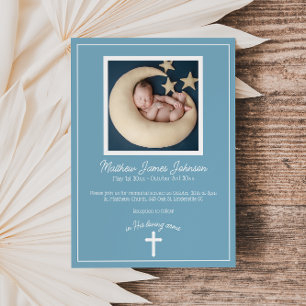 Kor Christian Baby begravningsinbjudan till minnes Inbjudningar