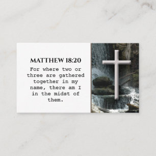 Kor Christian BIBLE Verse Affärskort Visitkort