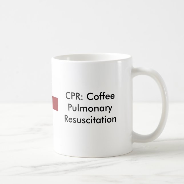 kor CPR: Pulmonary Resuscitation för kaffe Kaffemugg (Höger)