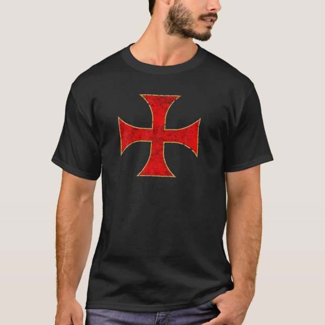 Kor Crusader Knight-mallarna är utstressad, överst T Shirt (Framsida)