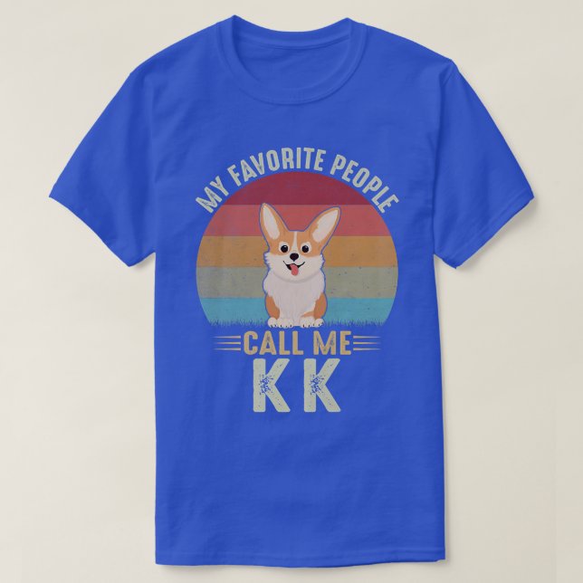 Kör Cute Corgi Lo T Shirt (Design framsida)