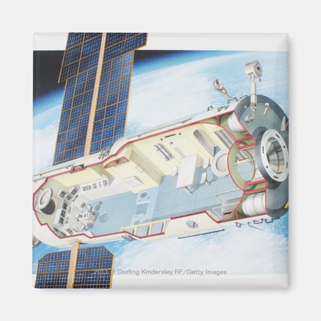 Kor-delen av solkraftsområdet station magnet (Framsidan)