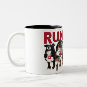 Kör den fria Berner kaffemuggen Två-Tonad Mugg