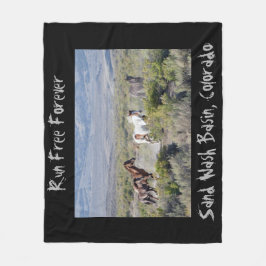 Kör den fria för evigt fleecefilt