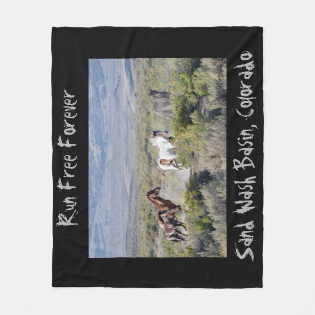 Kör den fria för evigt fleecefilt (Framsidan)