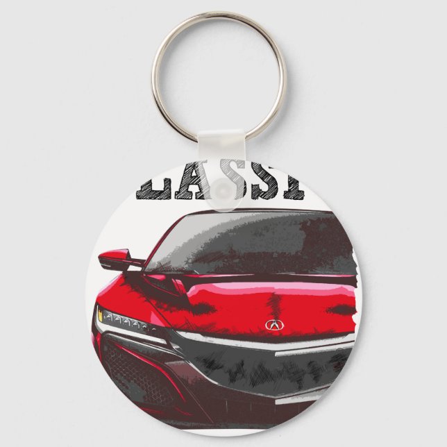kör den klassiska Acura NSX Nyckelring (Framsida)