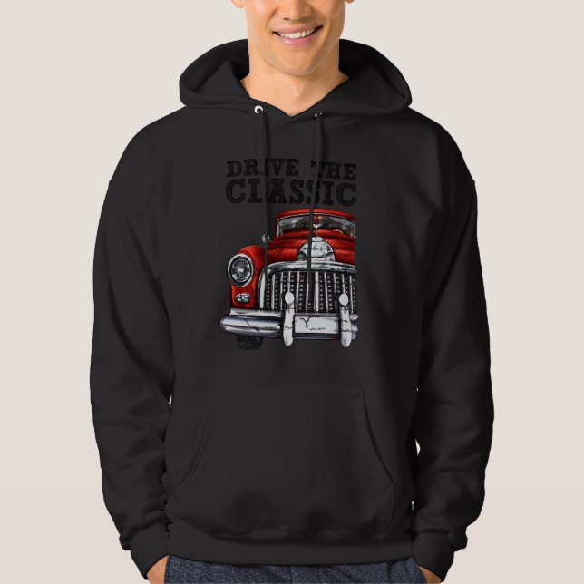 kör den klassiska cabriolet bilen 2 hoodie (Framsida)