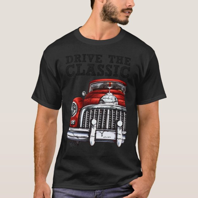 kör den klassiska cabriolet bilen 2 t shirt (Framsida)