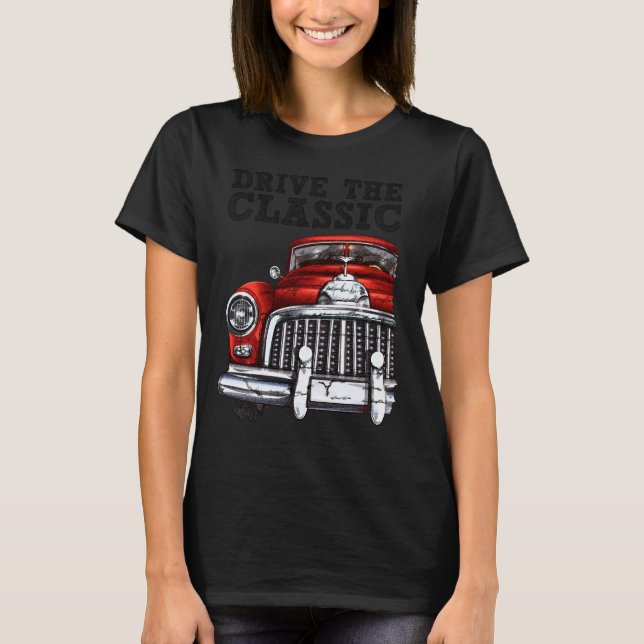 kör den klassiska cabrioletbilen 2 t shirt (Framsida)