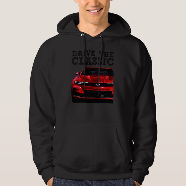 kör den klassiska Chevrolet Camaro Hoodie (Framsida)