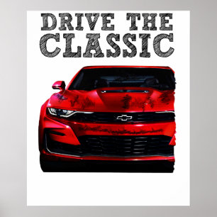 kör den klassiska Chevrolet Camaro Poster