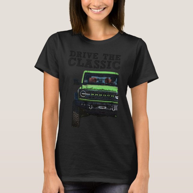 kör den klassiska ford bronco t shirt (Framsida)