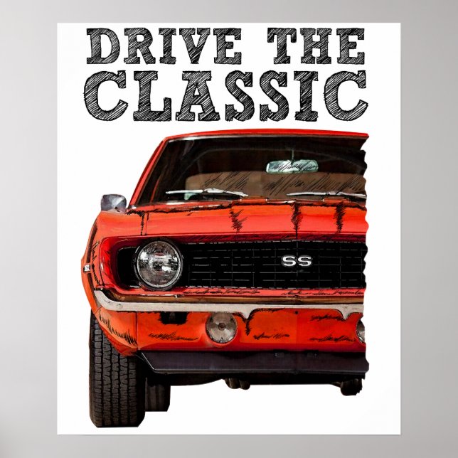 kör den klassiska poster (Framsidan)