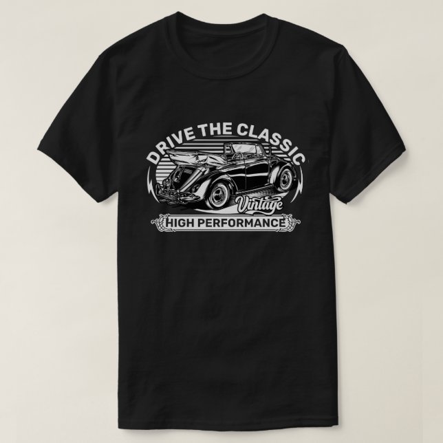 Kör den klassiska tyska Vintagen T Shirt (Design framsida)