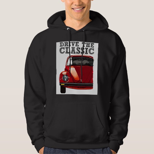 kör den klassiska-vw skalbaggen hoodie (Framsida)