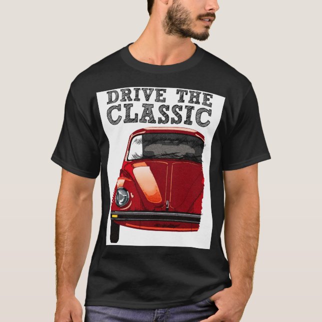 kör den klassiska-vw skalbaggen t shirt (Framsida)