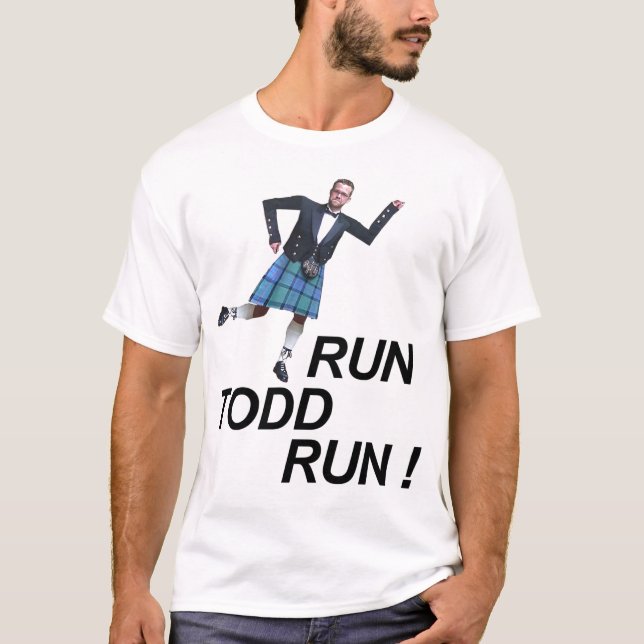 Kör den Todd springan Tee Shirt (Framsida)