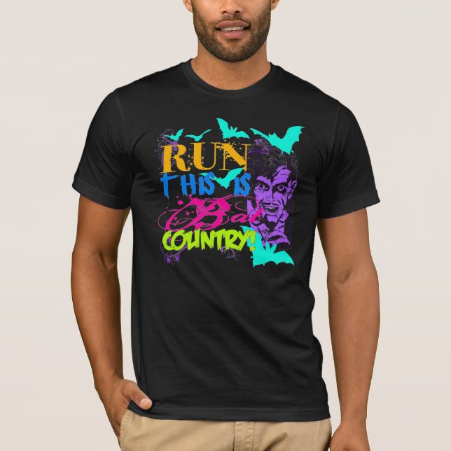 kör detta är fladdermössland tee shirt (Framsida)