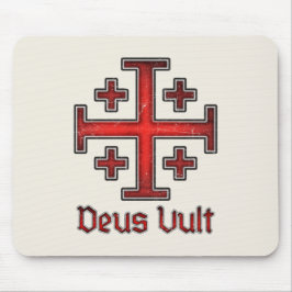 Kor Deus Vult för Jerusalem riddareTemplar Musmatta