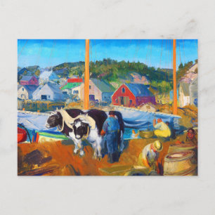 Kor, dock av George Wesley Bellows Vykort