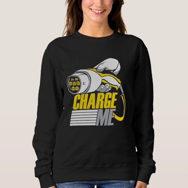 Kör elbilar EV Elfordon T Shirt (Framsida)