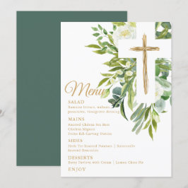 Kor Elegant Baptism i Blommigten Botanical Meny