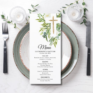 Kor Elegant Baptism i Blommigten Botanical Meny