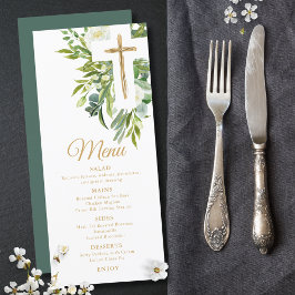 Kor Elegant Baptism i Blommigten Botanical Meny