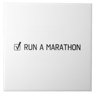 Kör en maraton kakelplatta