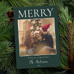 Kör enkelt och modernt, minimalt foto julkort<br><div class="desc">Skapa dina egna personlig-helgdagskort den här festsäsongen. Lägg bara till ditt favoritfamiljefoto i den här julkortsmallen.</div>