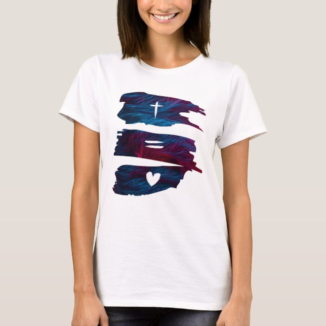 Kor Equals Kärlek - Christian Women's T-Shirt (Framsida)